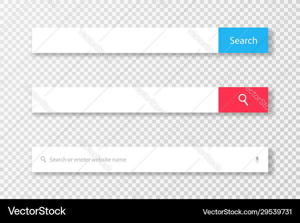 Modern Search Bar UI Element vector image