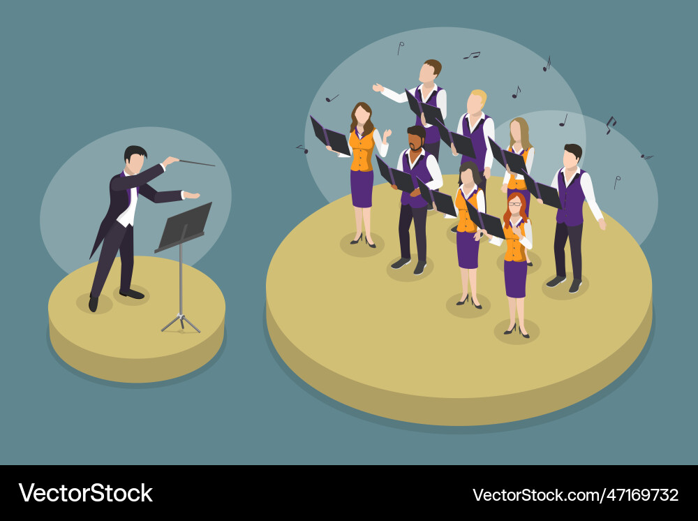 3d isometric flat conceptual Royalty Free Vector Image