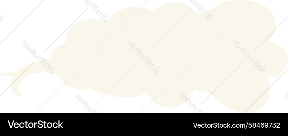 Abstract Cloud Shape - Copy Space Vector Image