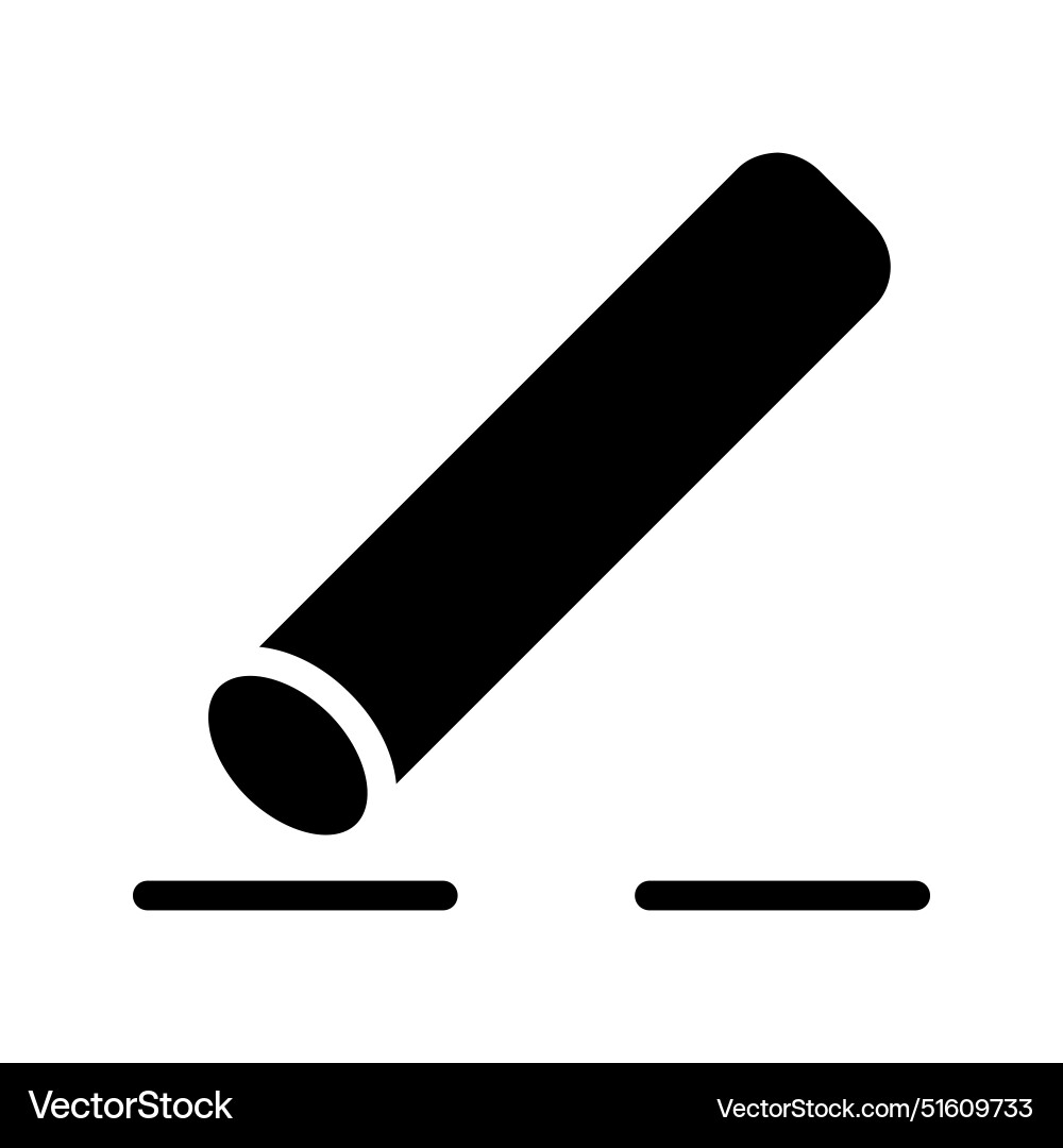 Chalk icon with a soild style suitable for use Vector Image