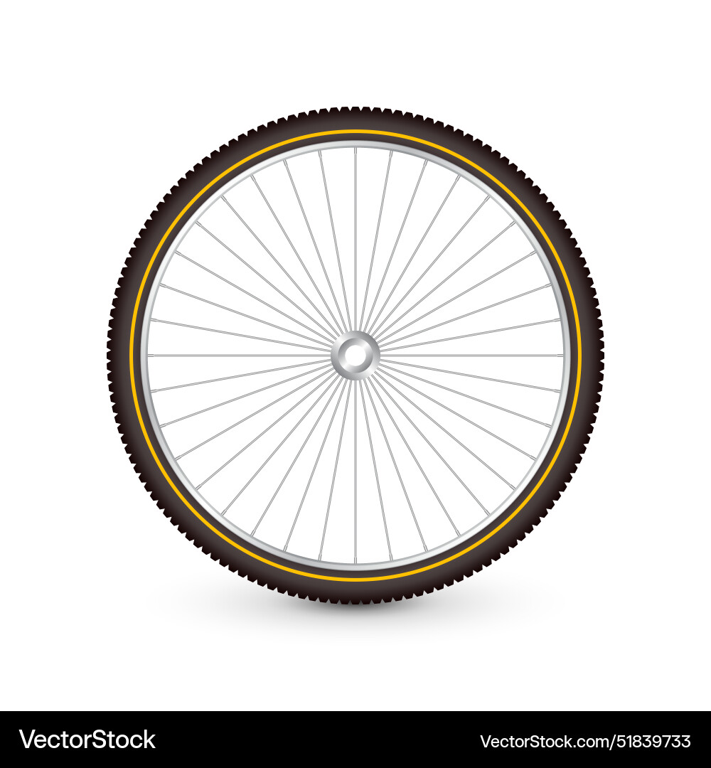 Realistische 3d Retro Fahrrad Rad Reifen Realistische 3d Retro Fahrrad Rad Reifen vektorbild