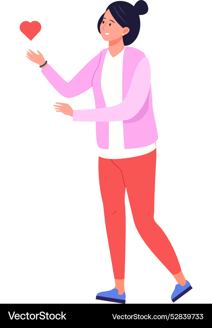 Spende-Ikone Frau geben Herz Nächstenliebe Symbol Spende-Ikone Frau geben Herz Nächstenliebe Symbol vektorbild