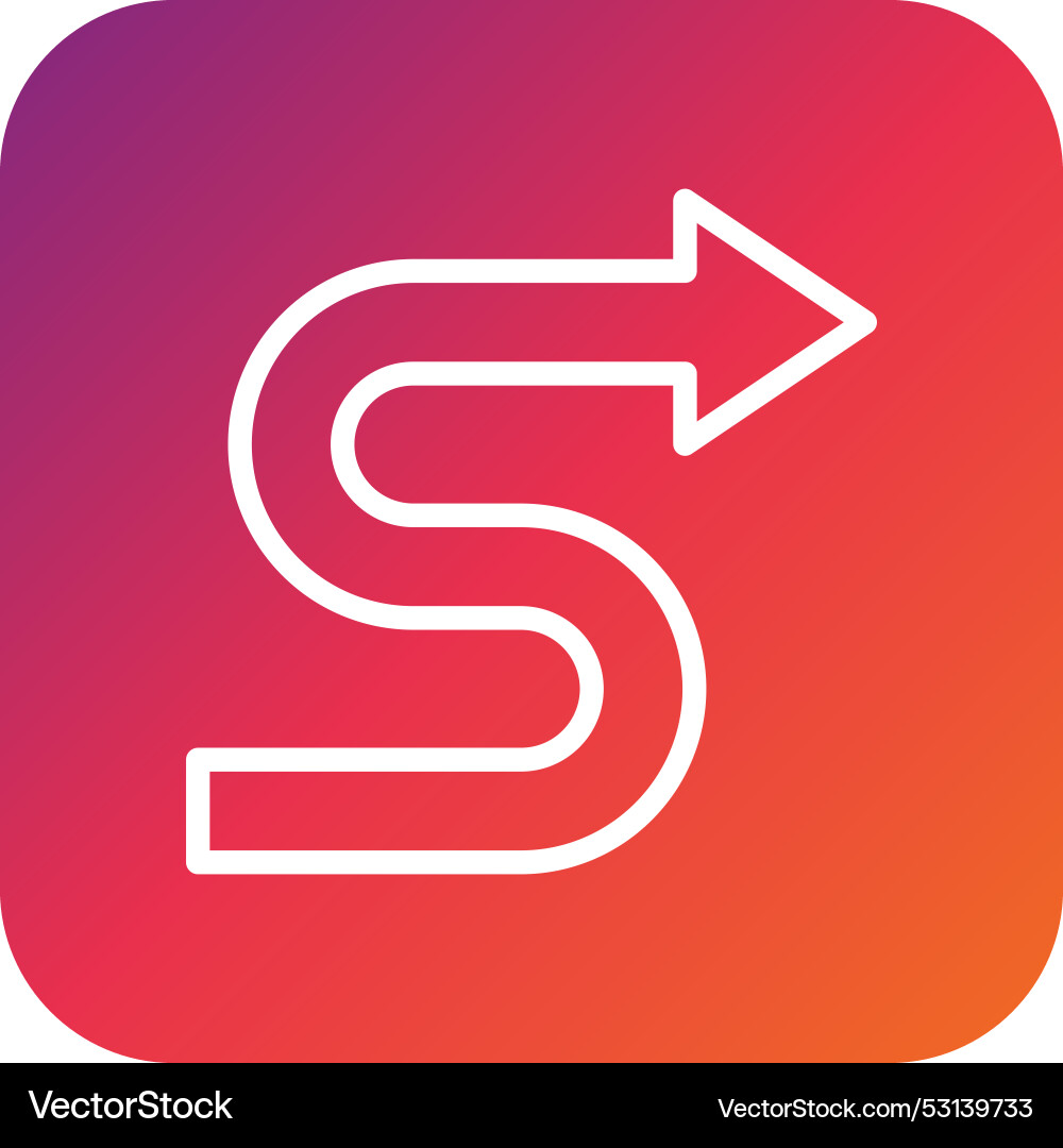Zigzag icon design Vector Image
