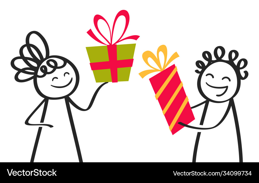 cartoon-man-and-woman-exchanging-gifts-royalty-free-vector