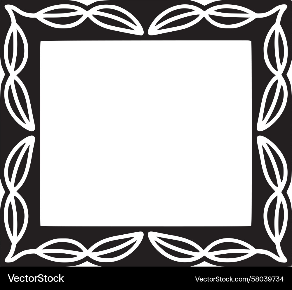 Celtic Frame Border Pattern Vector Image