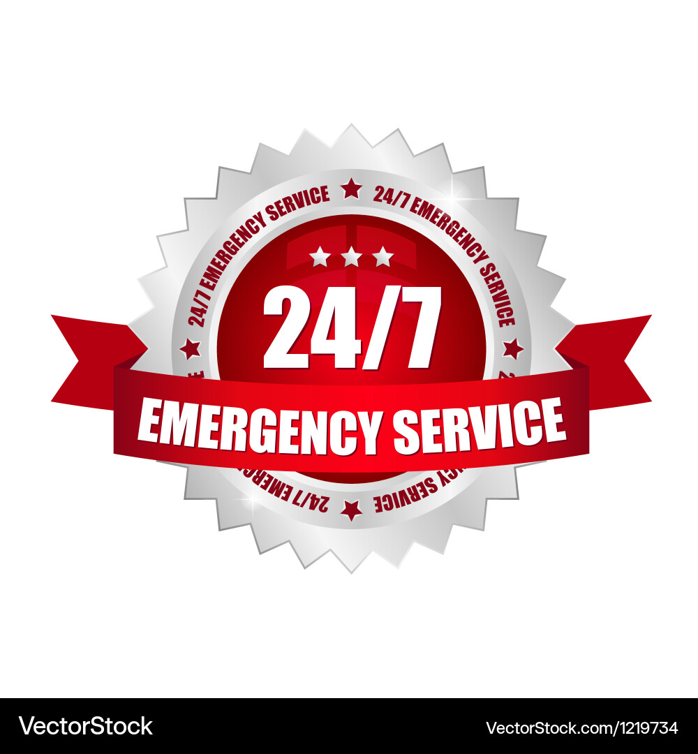 Emergency Service Button Collection vector image