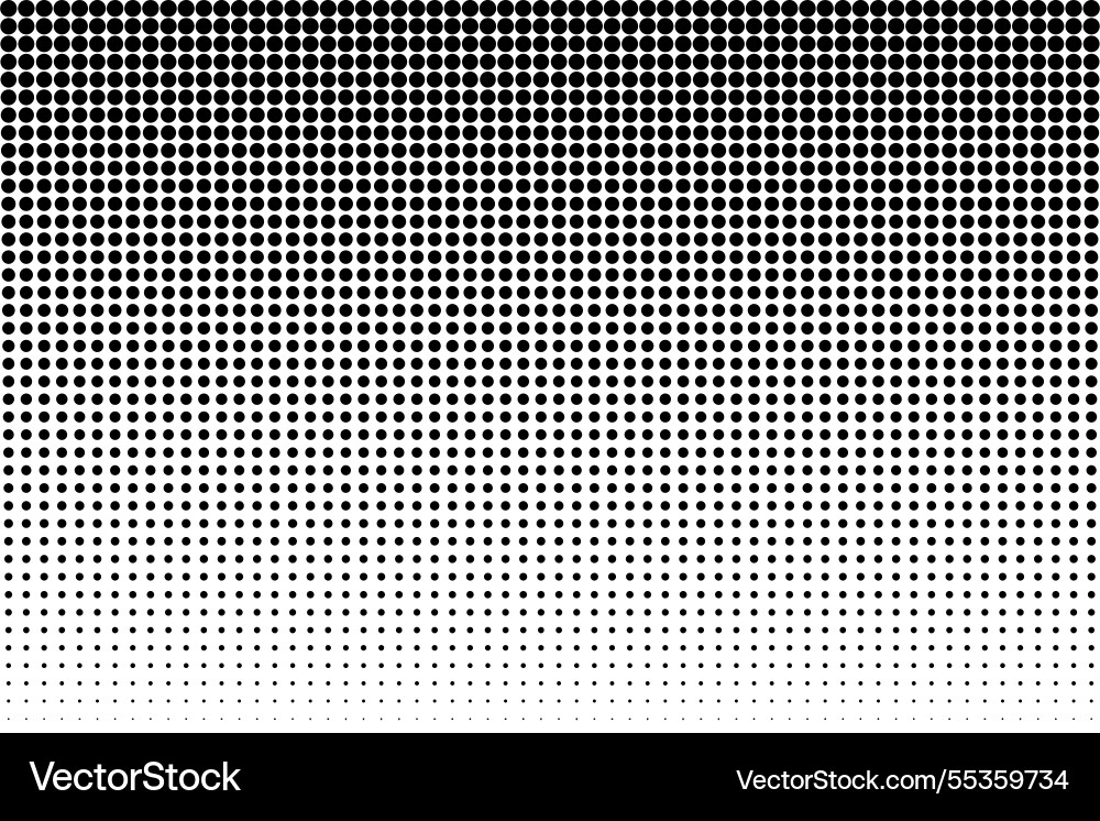 Halftone dots pattern grayscale gradient fill Halftone dots pattern grayscale gradient fill vector image