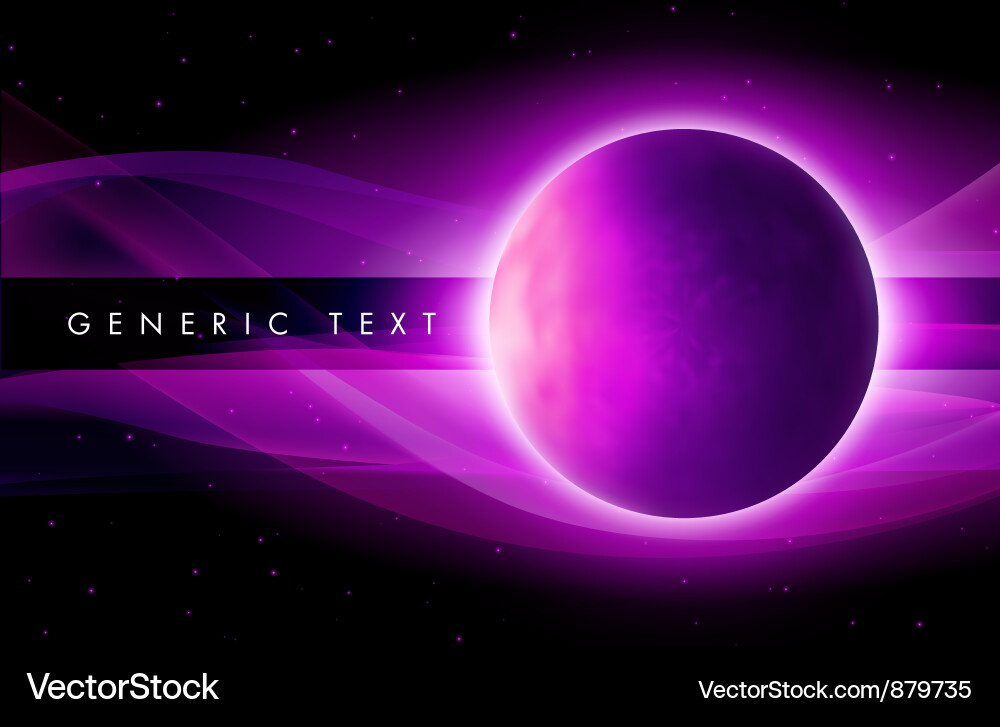 Cosmic Planet Sphere Vector Image