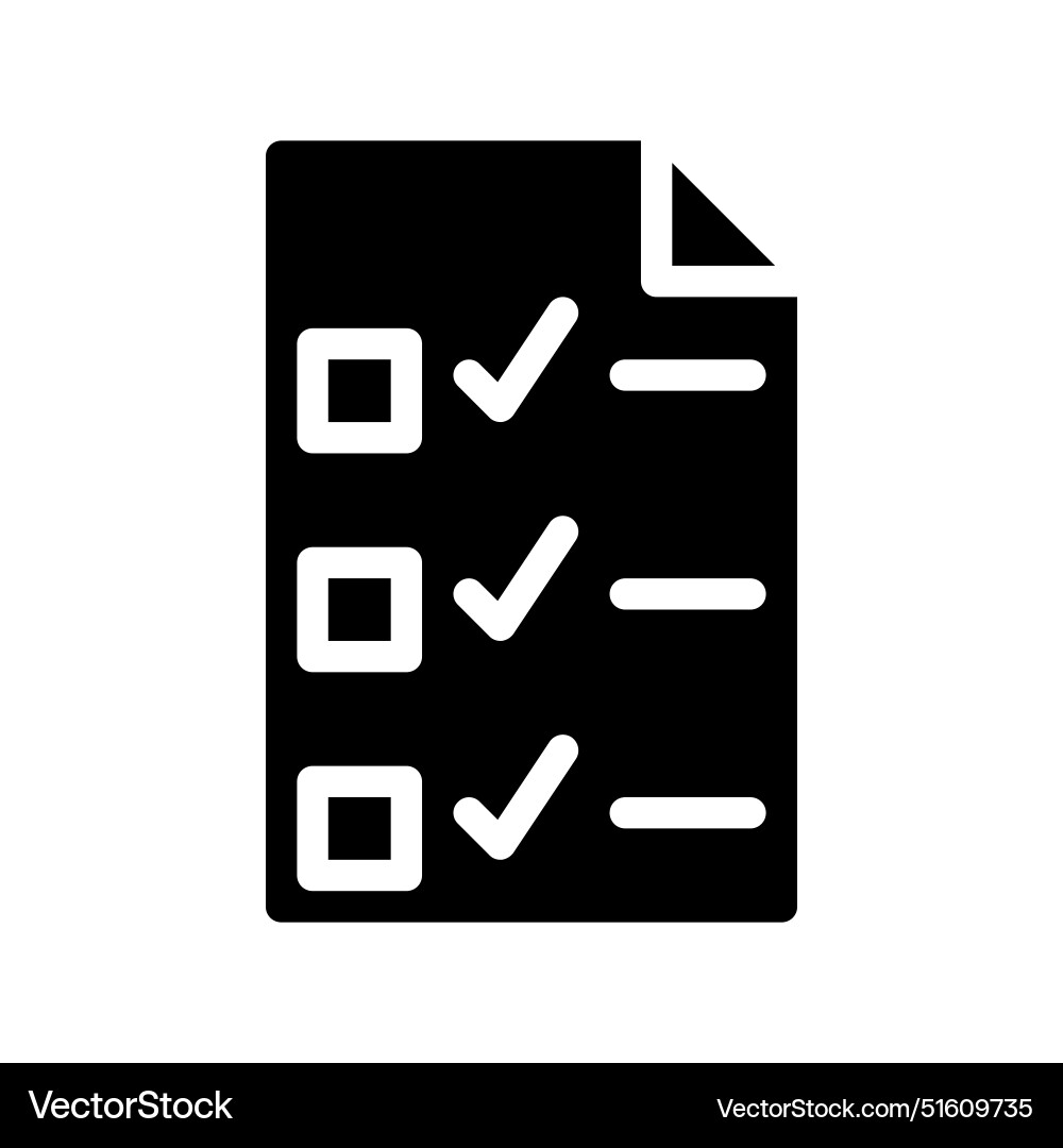 Exam paper icon with a soild style suitable Exam paper icon with a soild style suitable Vector Image