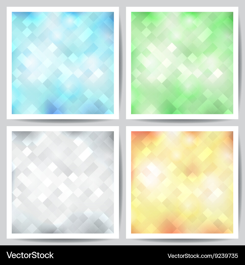 Set of abstract backgrounds Vector Image