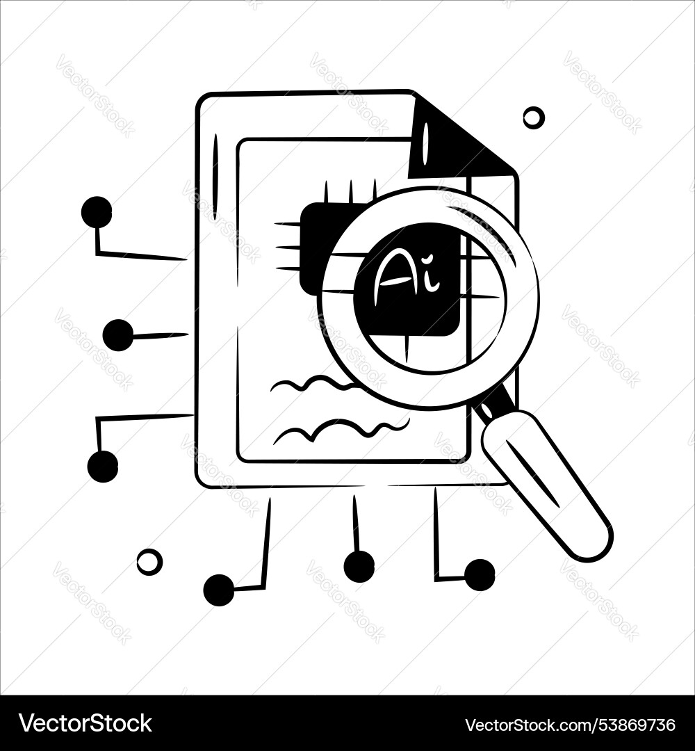 Document analysis Vector Image