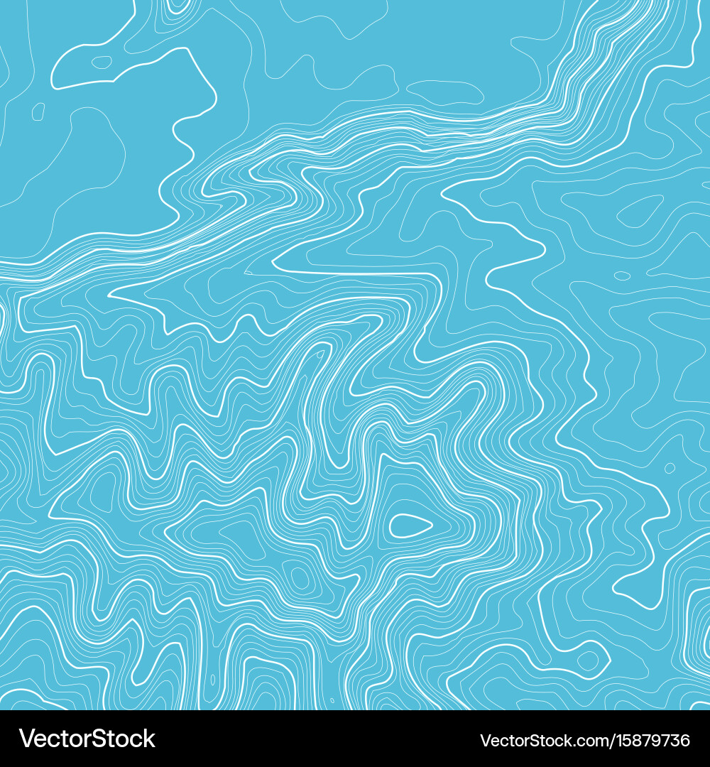 Topographic map background with space for copy Vector Image