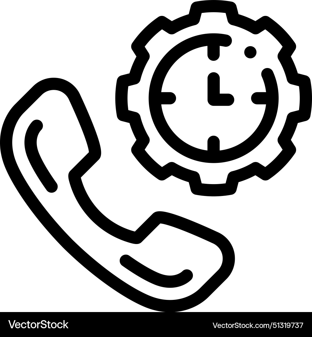24 hours icon thin linear style design isolated Vector Image