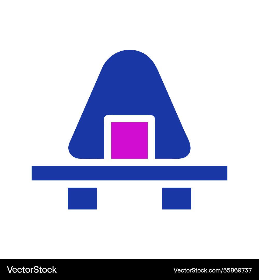 Stage speaker system and microphone flat Vector Image