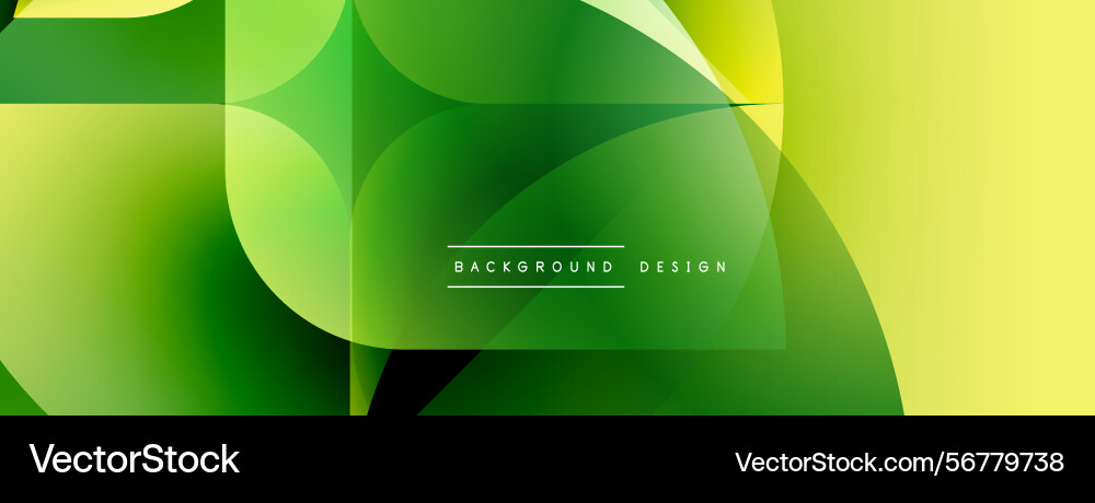 Abstract green background overlapping shapes Abstract green background overlapping shapes Vector Image