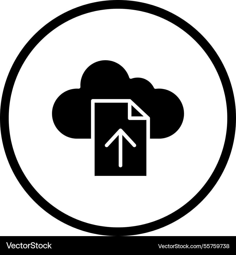 File upload icon design vector image