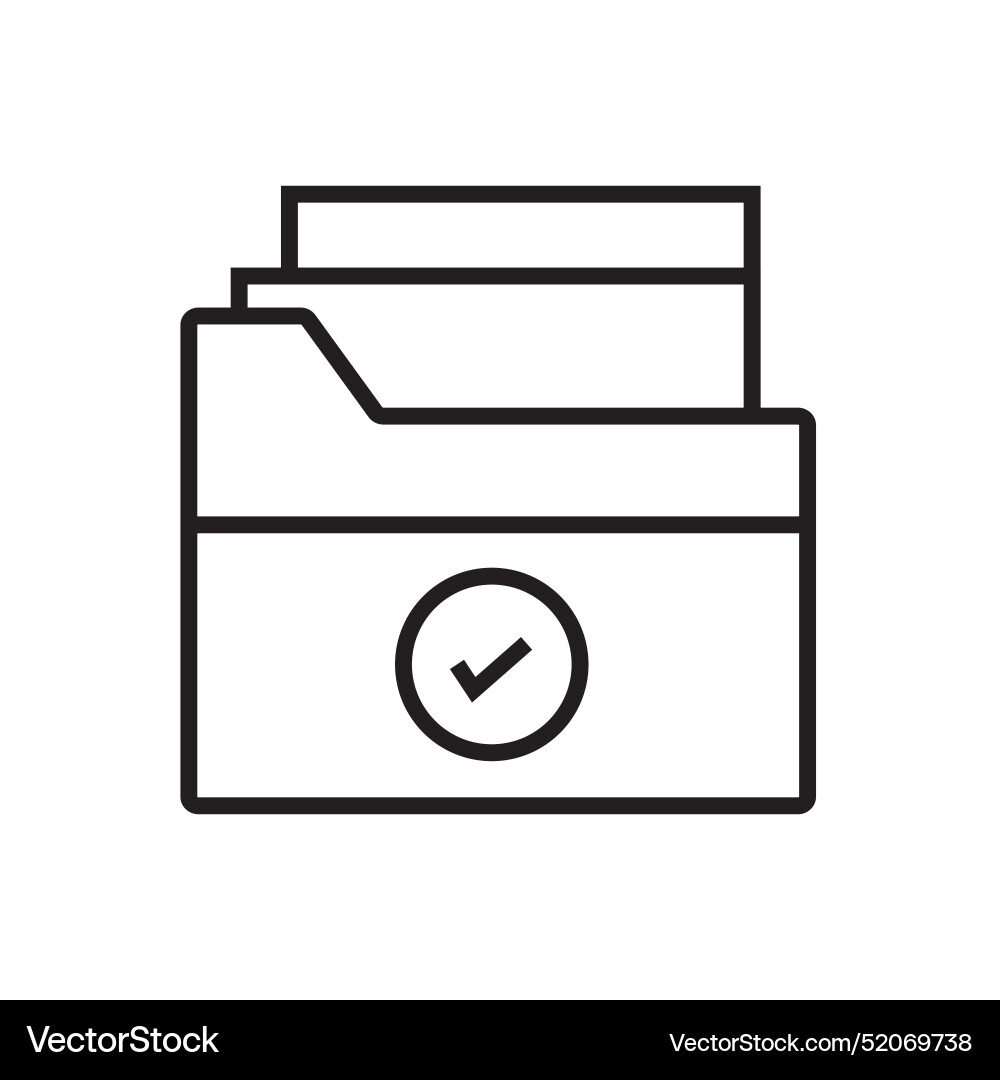 Files and folders security icon suitable for data vector image