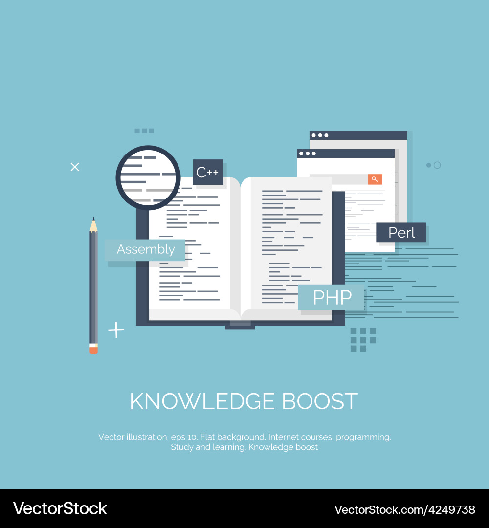 Flat computing background Vector Image