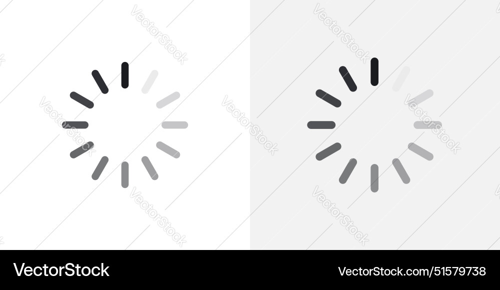 Loading icon set Vector Image
