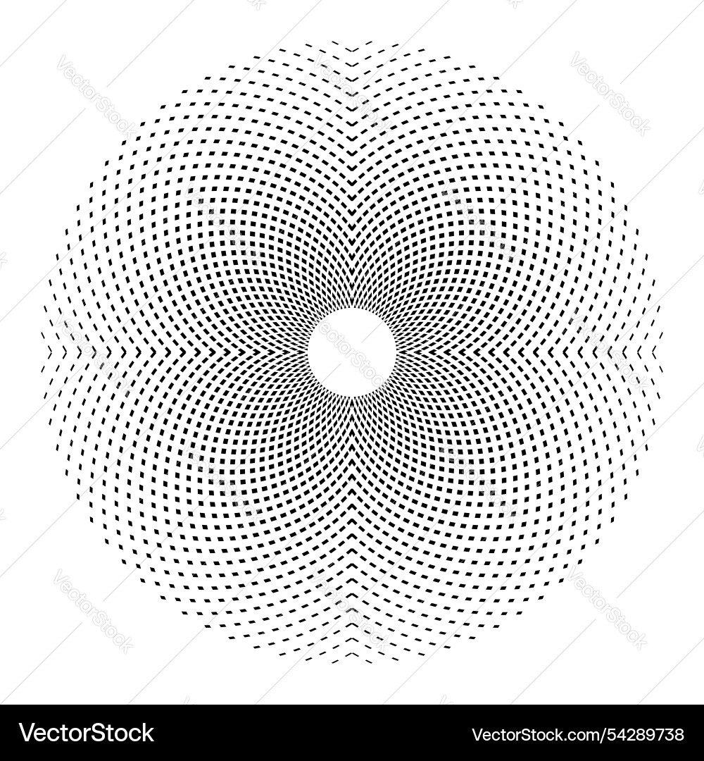 Radial halftone pattern Radial halftone pattern vector image