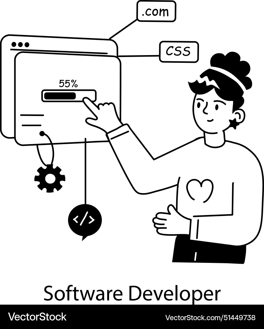 Software developer Vector Image