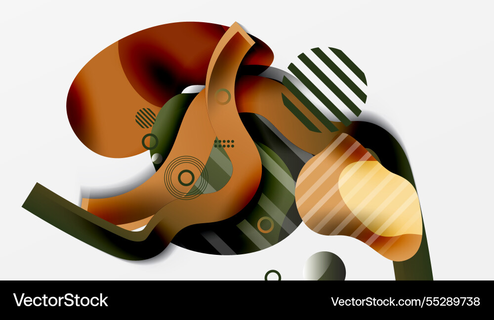 Vibrant abstract background overlapping shapes Vibrant abstract background overlapping shapes Vector Image