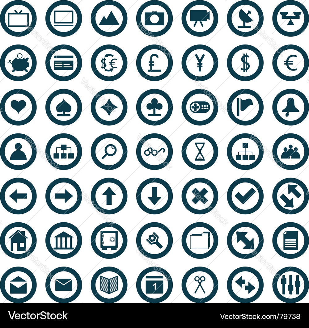 Web icons set Vector Image