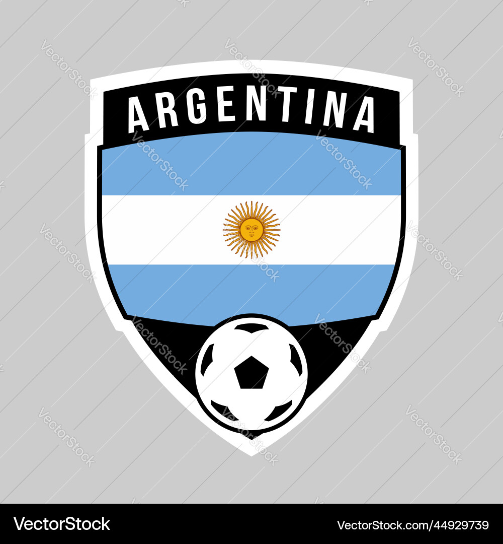 Argentina shield team badge for football Argentina shield team badge for football vector image