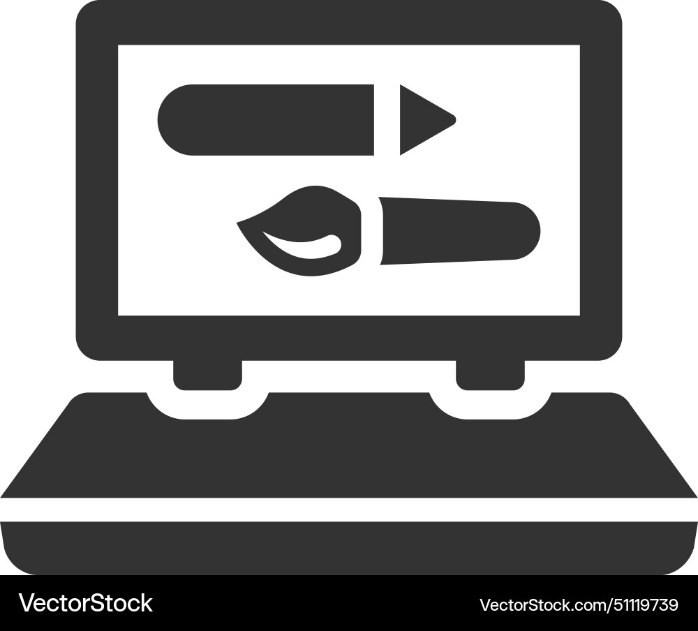 Computer graphics icon Royalty Free Vector Image