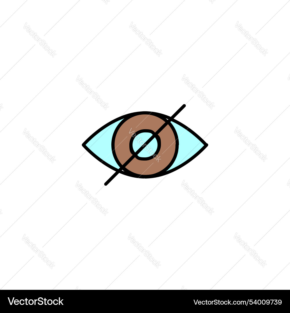 Hide icon isolated on white background Hide icon isolated on white background Vector Image