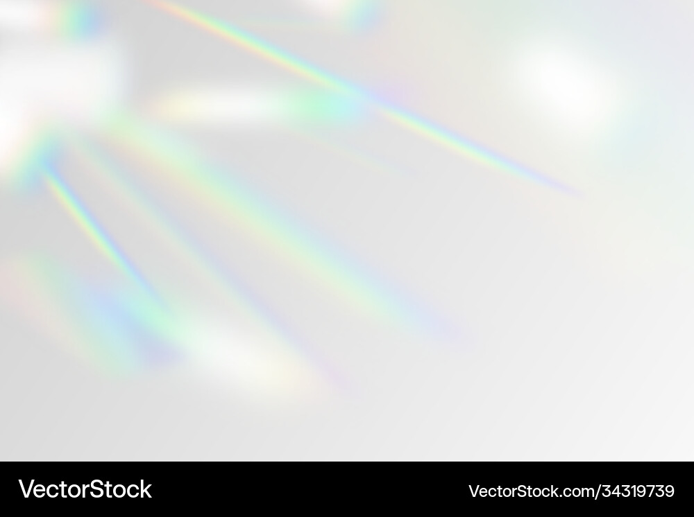 Rainbow flare overlay Rainbow flare overlay vector image