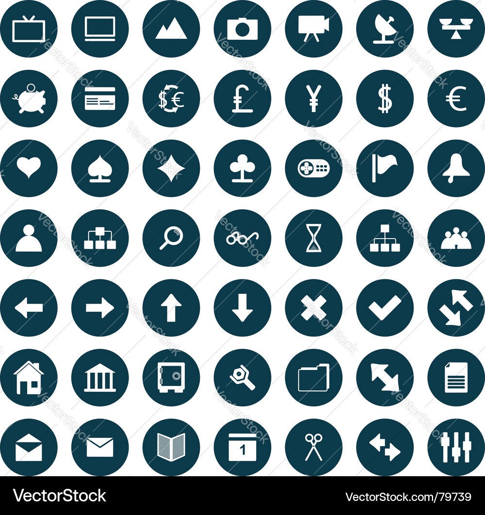 Web icons set Vector Image