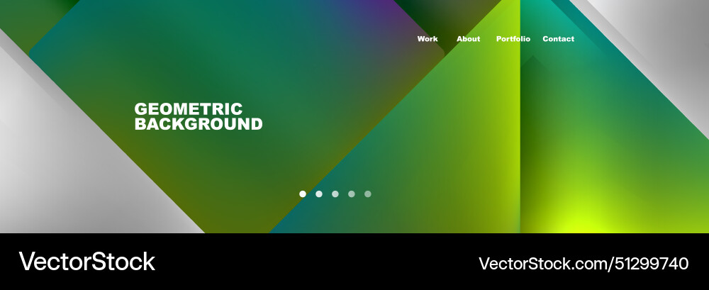 Colorful fluid gradient triangles and squares web Colorful fluid gradient triangles and squares web vector image