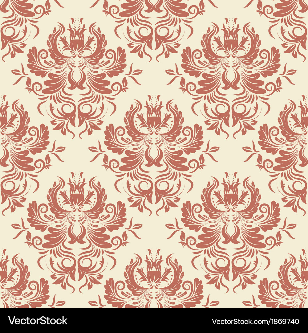 Damask pattern Vector Image