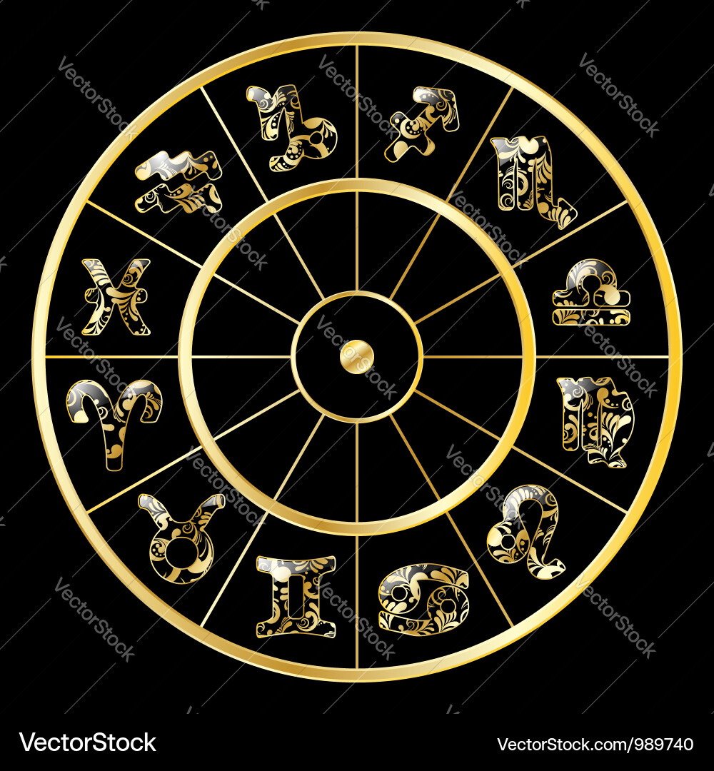 Zodiac Symbols Vector Image