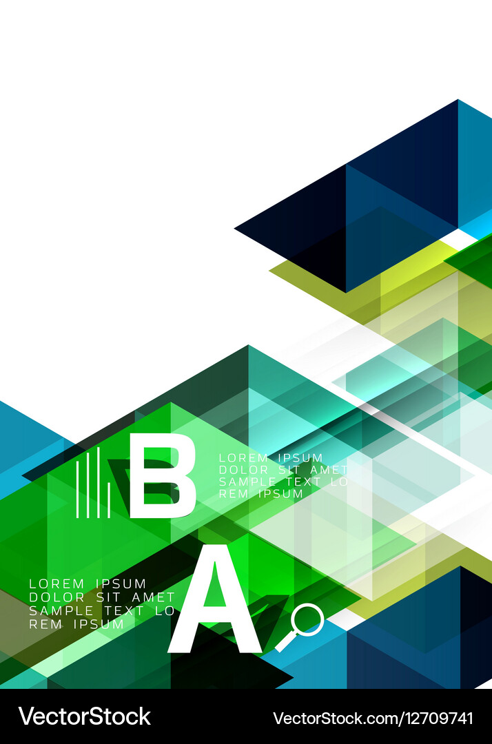 Abstract triangles and lines Vector Image
