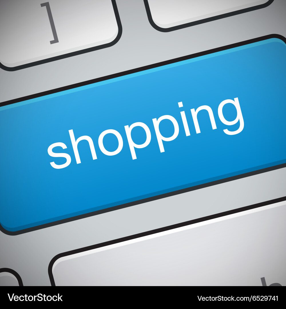 Cyber monday button on keyboard vector image