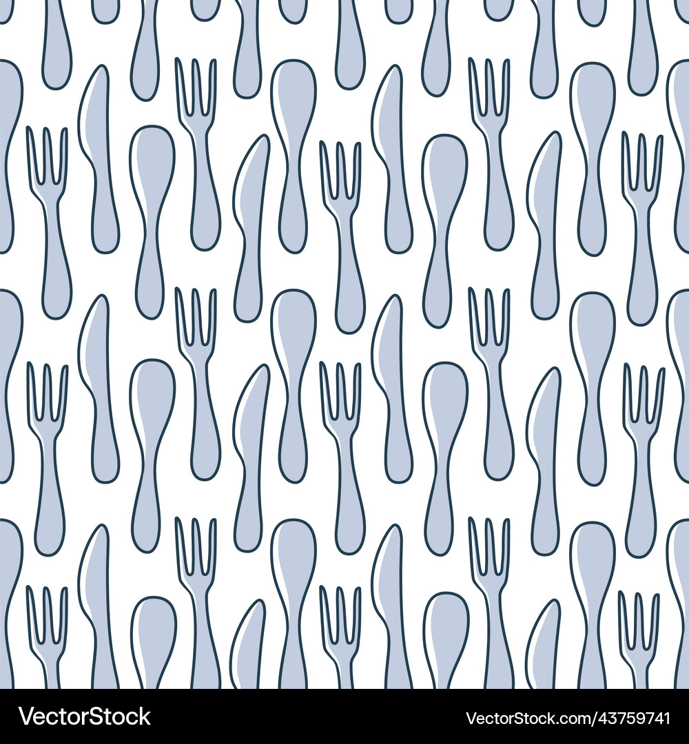 Hand drawn seamless pattern background with table – Free Vector ...