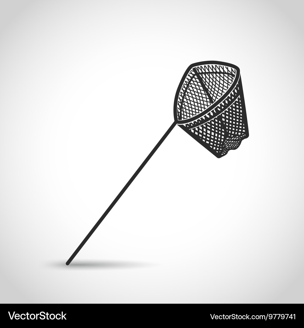 Landing net icon vector image