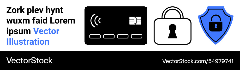 Secure payment methods with credit card padlock Vector Image