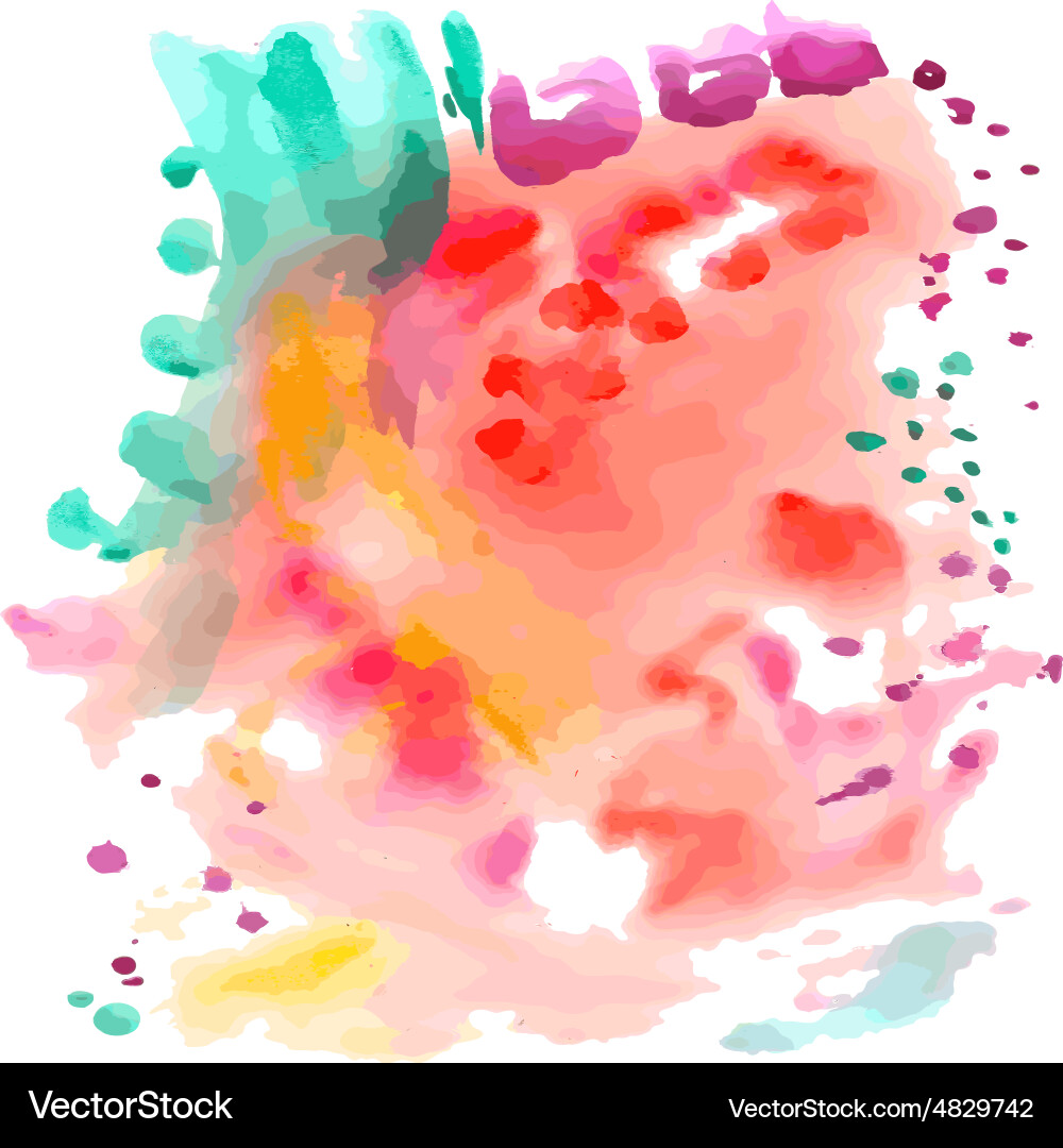 Abstract Watercolor Splash vector image