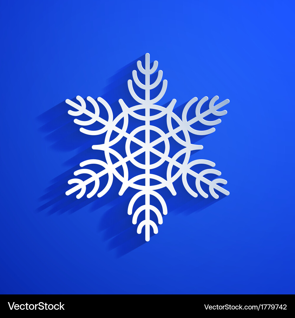 Background with snowflake eps10 vector image