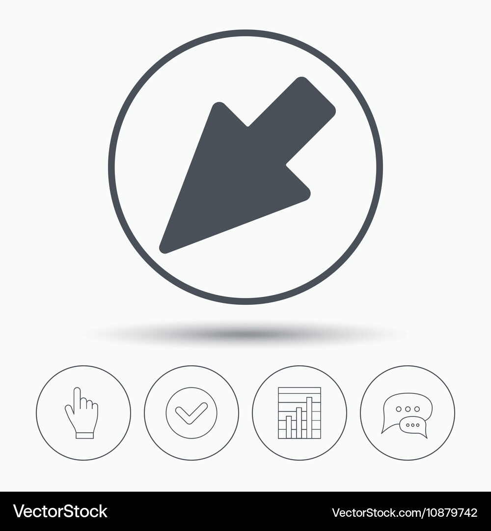 Cursor icon computer position marker sign Vector Image