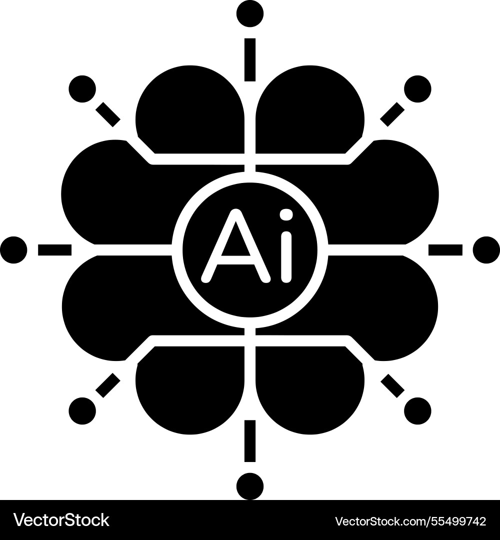 Generative ai nodes icon Vector Image