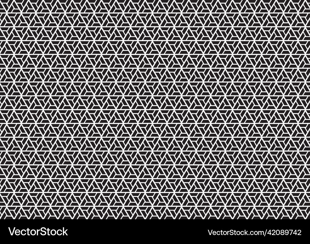 Geometric pattern design background in black vector image