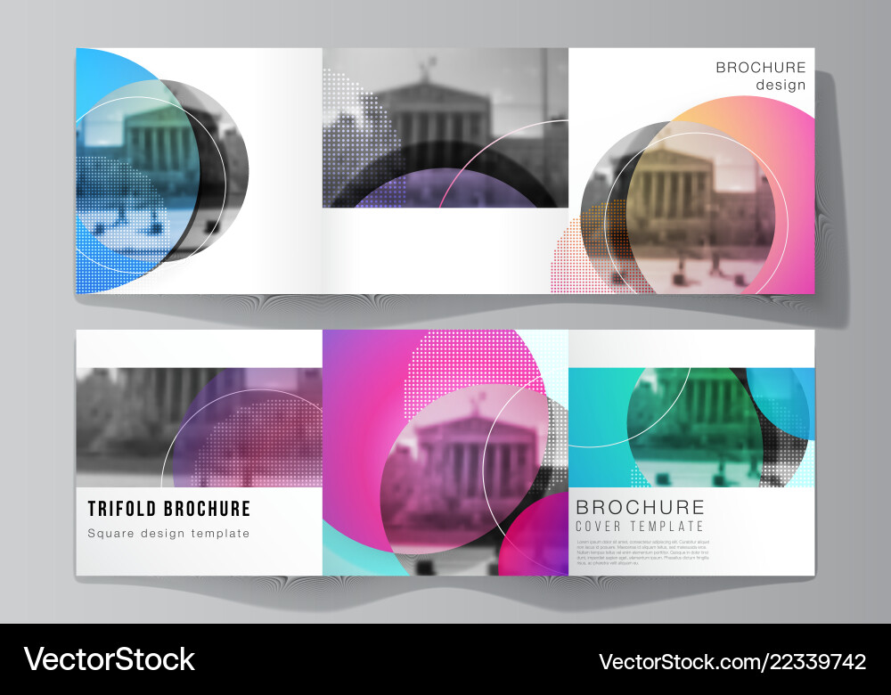 Minimal editable layout of two square Minimal editable layout of two square vector image