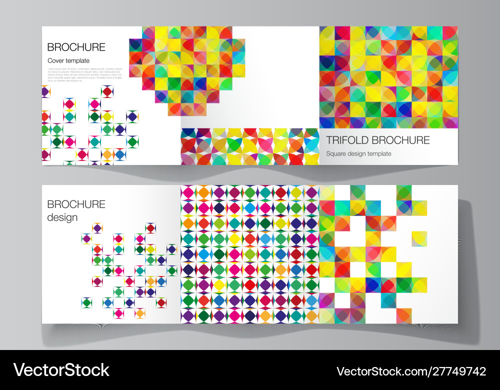 Minimal layout square format covers Minimal layout square format covers vector image