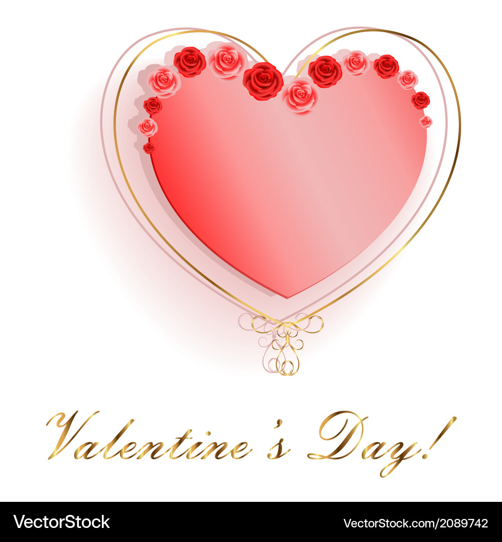 Pink heart Royalty Free Vector Image - VectorStock