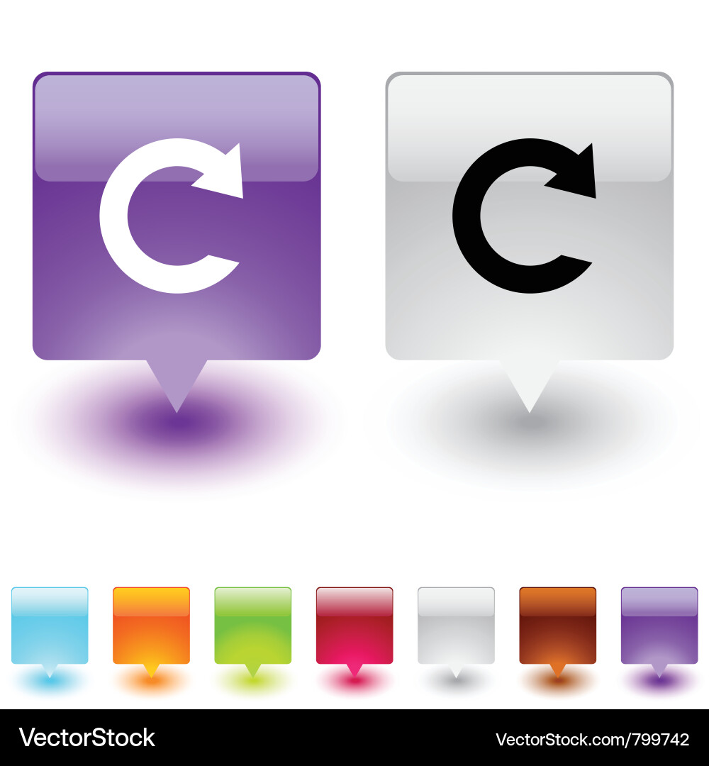 Refresh Button Icon vector image