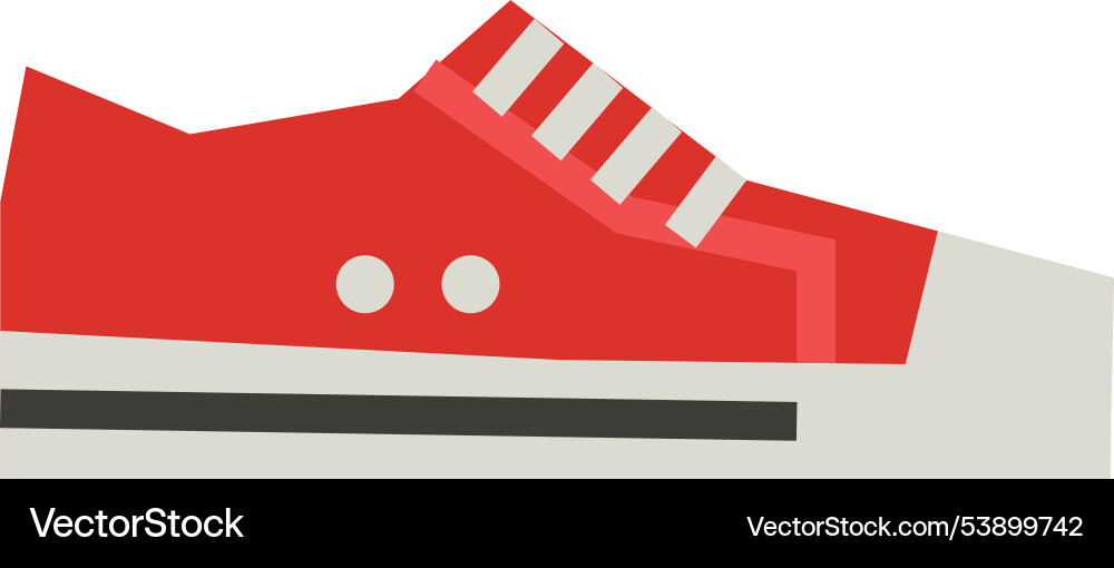 Sneaker color icon sport shoe side view Sneaker color icon sport shoe side view vector image